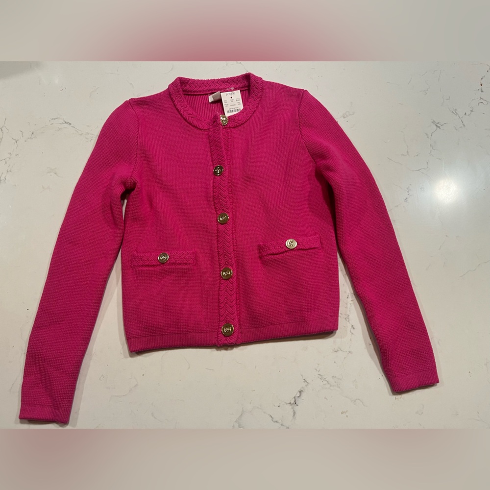 New Jcrew Women's Pink Cardigan Sweater Size XXS